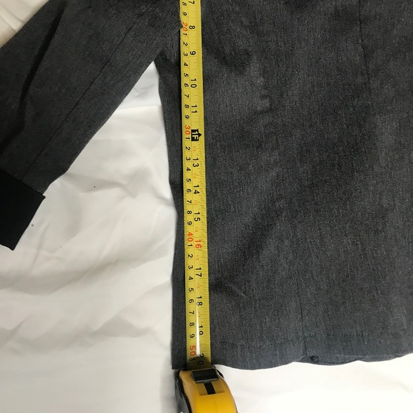 VICKY Grey Wide-Collar Jacket – Stylish 3/4 Sleeve Layer - Picture 6 of 11